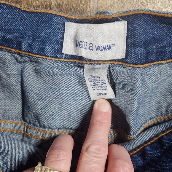 Venzia Women's High Rise Jeans Size 28wp - Picture 4 of 8